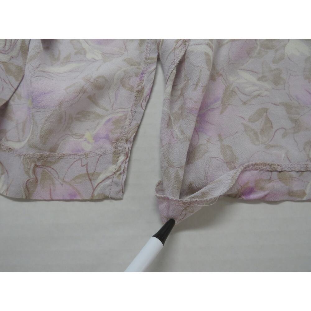 Made in Ireland 100% Rayon Vintage Skirt Women's 12 Pastel Floral Cottage Fairy - Picture 5 of 12